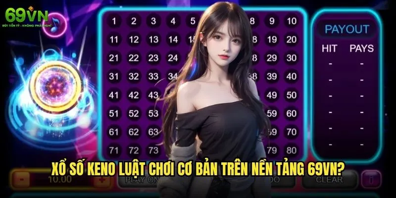Xổ số Keno luật chơi tại 69vn có phức tạp như người ta nói? 1 Xổ số Keno luật chơi cơ bản trên nền tảng 69vn?