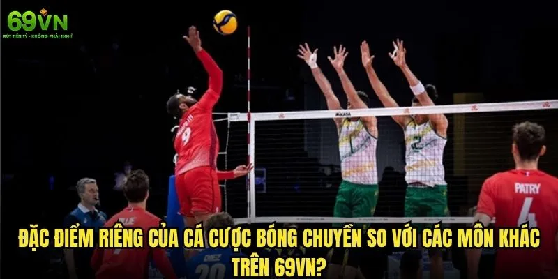 Cá cược bóng chuyền 69vn có thu hút được người chơi? 1 Đặc điểm riêng của cá cược bóng chuyền so với các môn khác trên 69vn?
